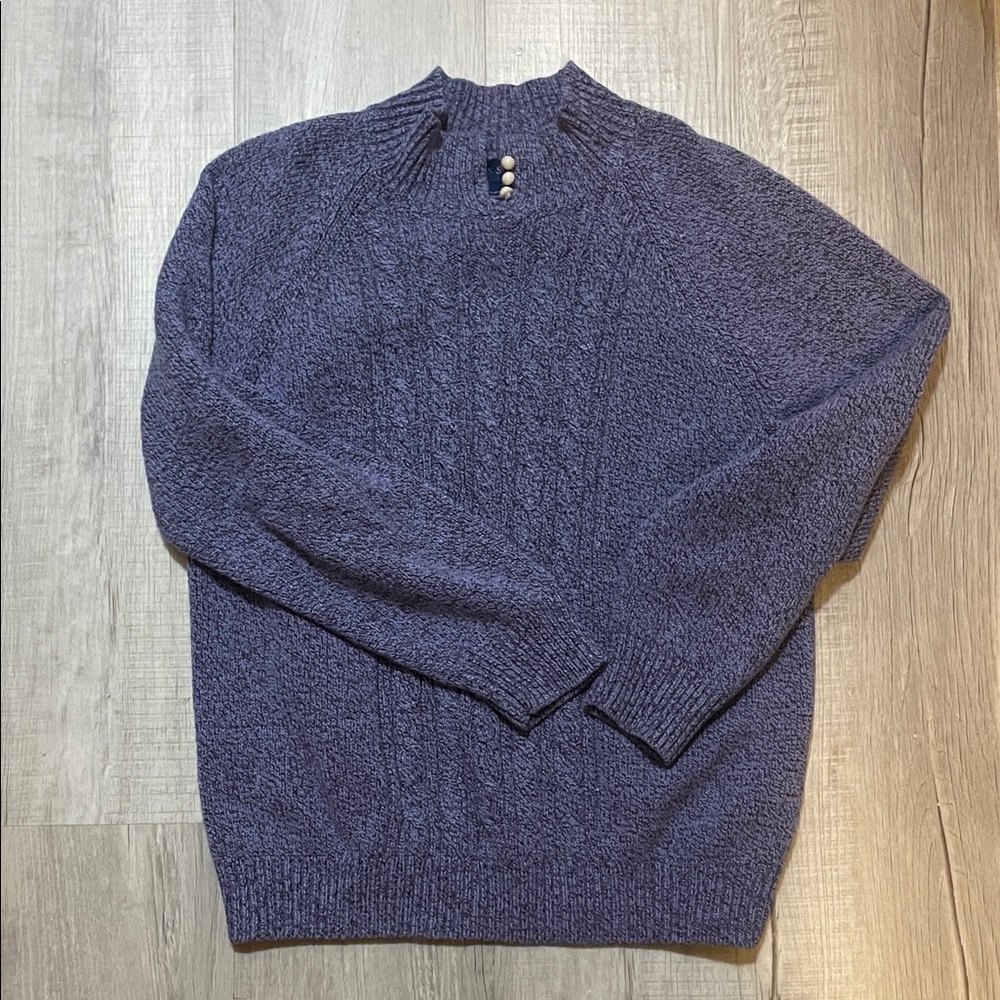 Karen Scott Men's Classic Blue Turtleneck Sweater
